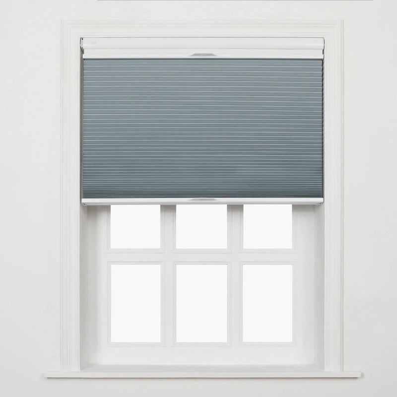 Aura No-Drill Day Night Blockout Cellular Window Blinds Cordless