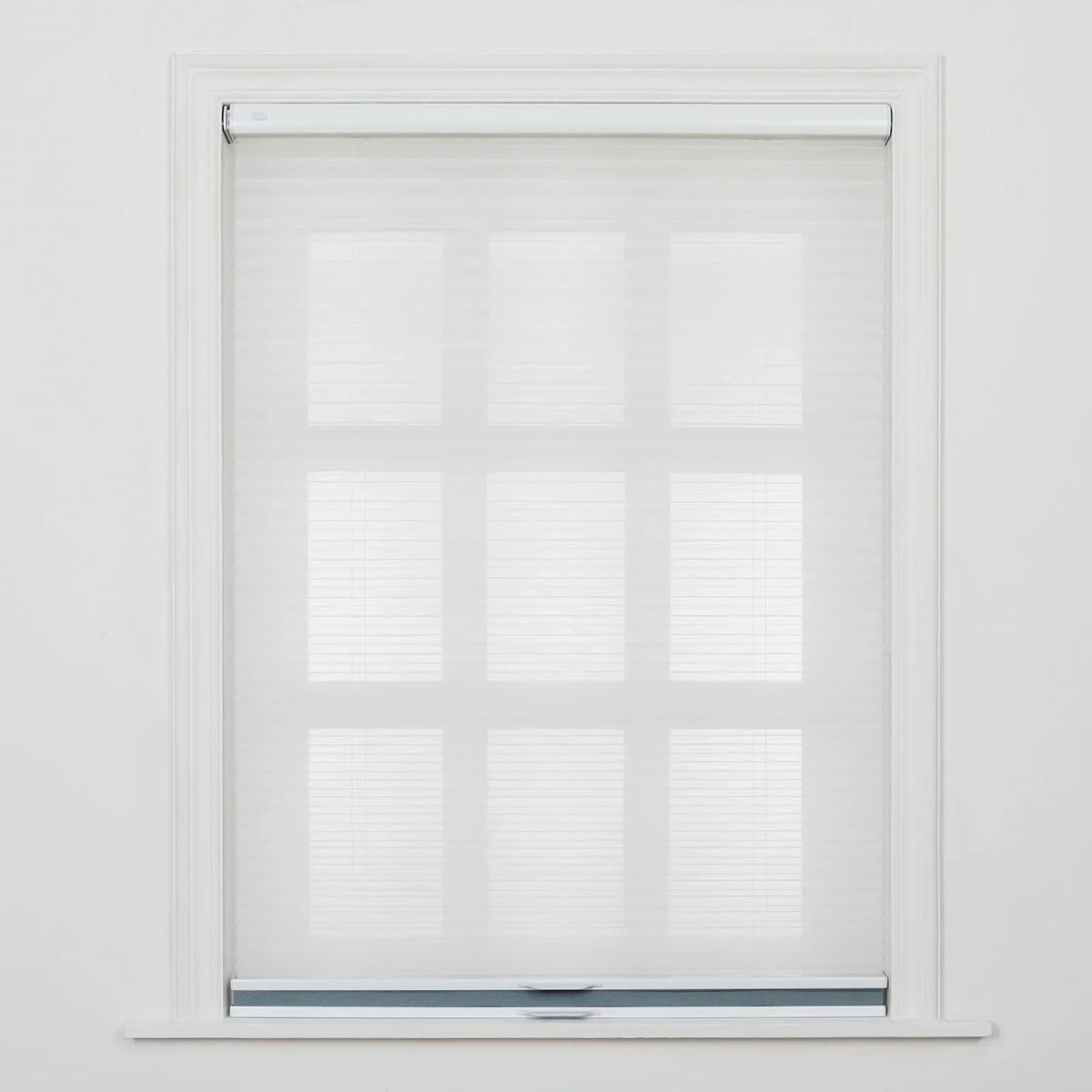 Aura No-Drill Day Night Blockout Cellular Window Blinds Cordless