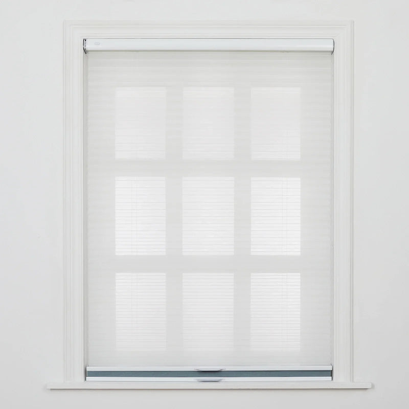 Aura No-Drill Day Night Blockout Cellular Window Blinds Cordless