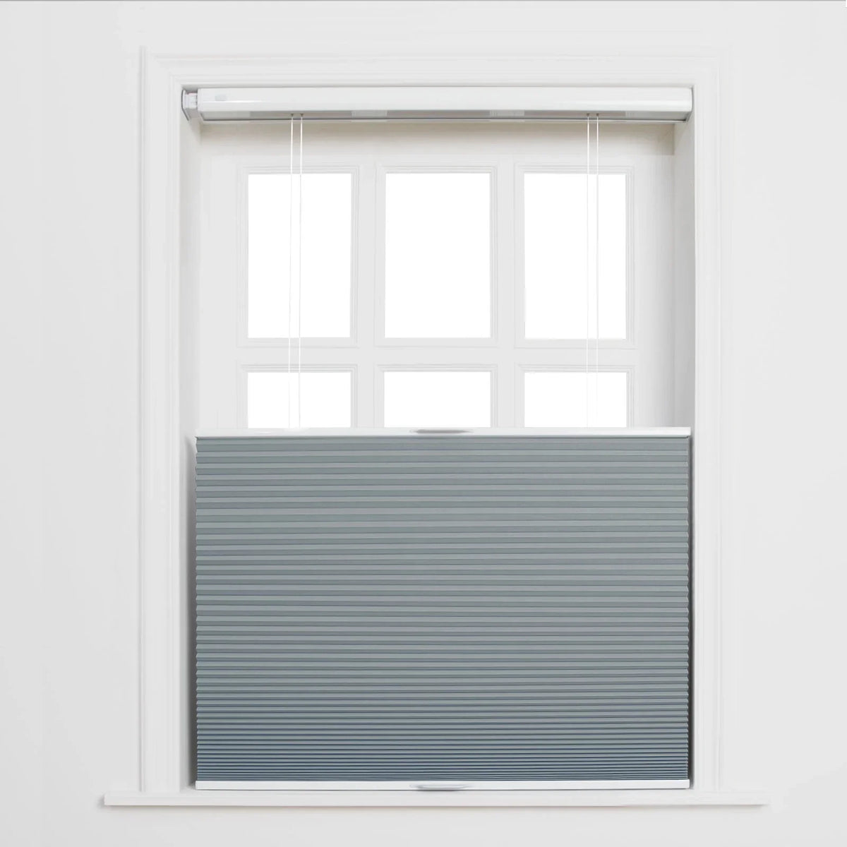 Aura No-Drill Top Down Bottom Up Blockout Cellular Window Blinds Cordless