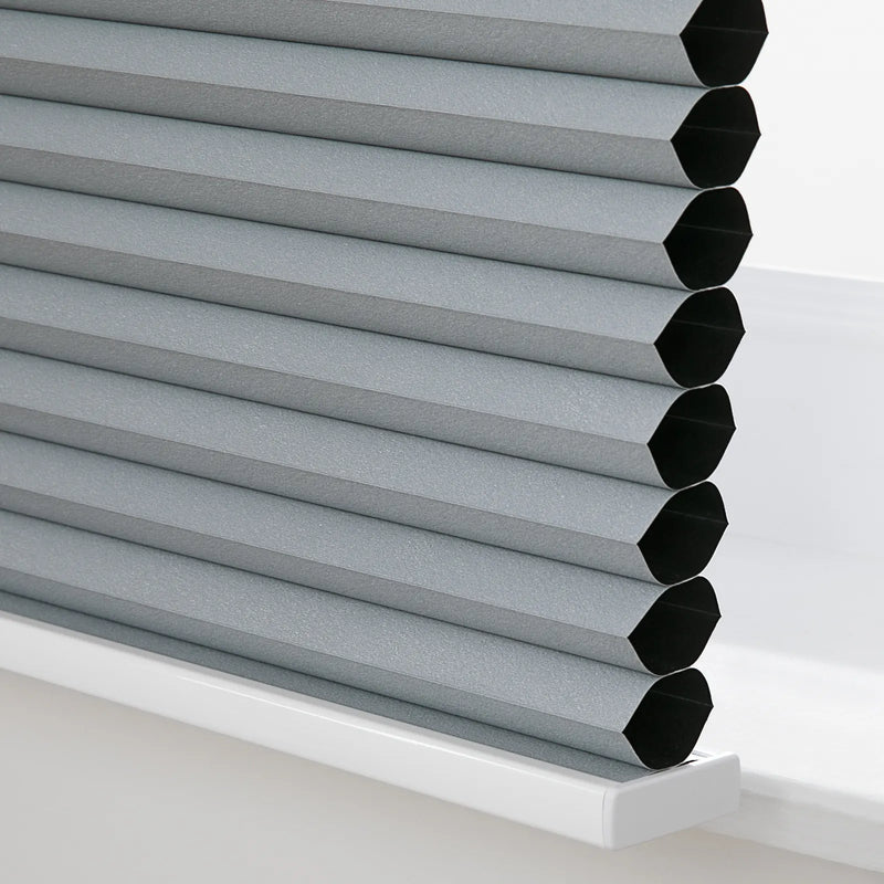 Aura No-Drill Top Down Bottom Up Blockout Cellular Window Blinds Cordless