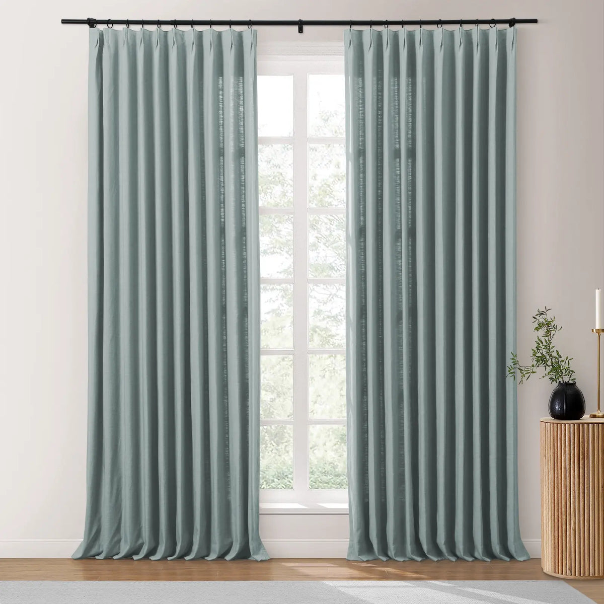 Isabella Heavyweight Cotton Pleated Curtains