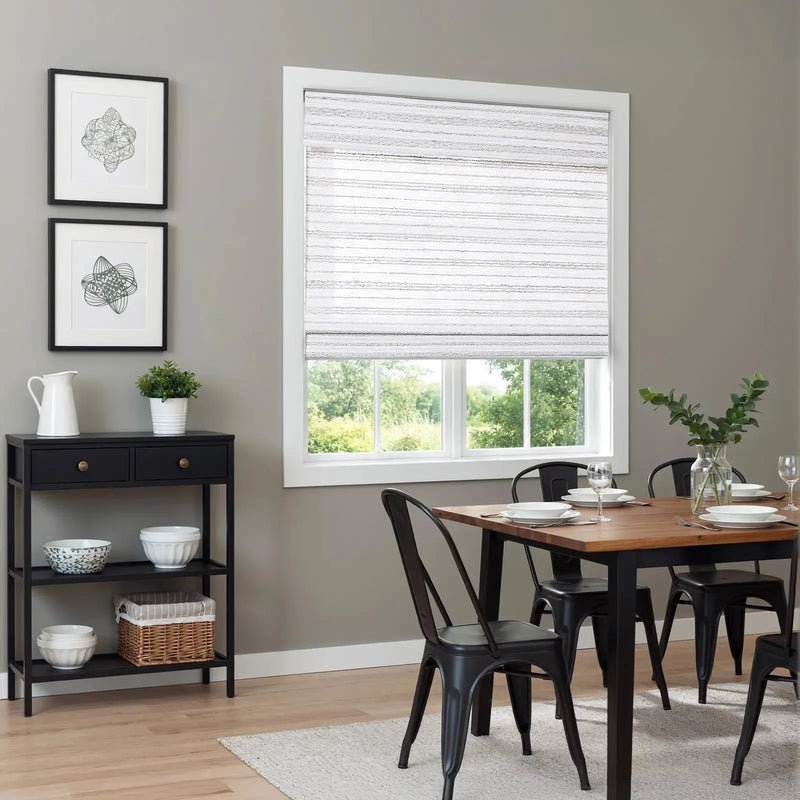 Rae Natural Ramie Flax Woven Wood Blinds - Series C