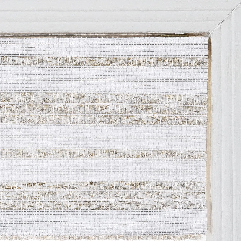 Rae Natural Ramie Flax Woven Wood Blinds - Series C