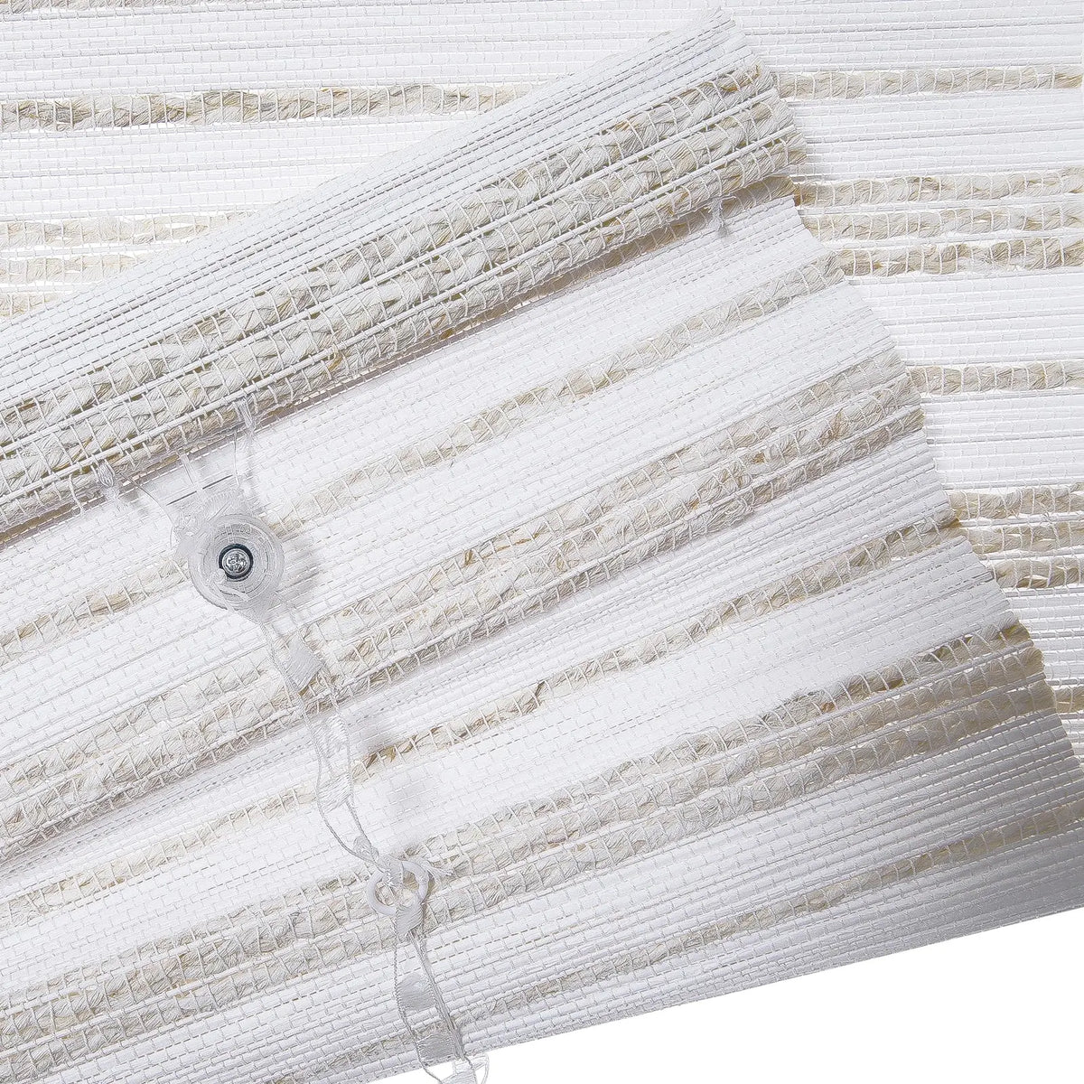 Rae Natural Ramie Flax Woven Wood Blinds - Series C