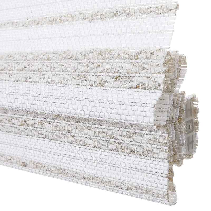 Rae Natural Ramie Flax Woven Wood Blinds - Series C