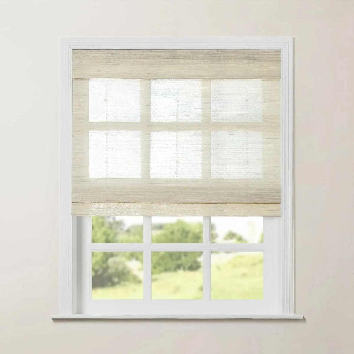 Rae Natural Ramie Jute Woven Wood Blinds - Series M