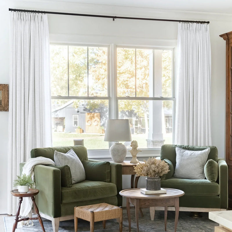 Liz Linen Pleated Curtains