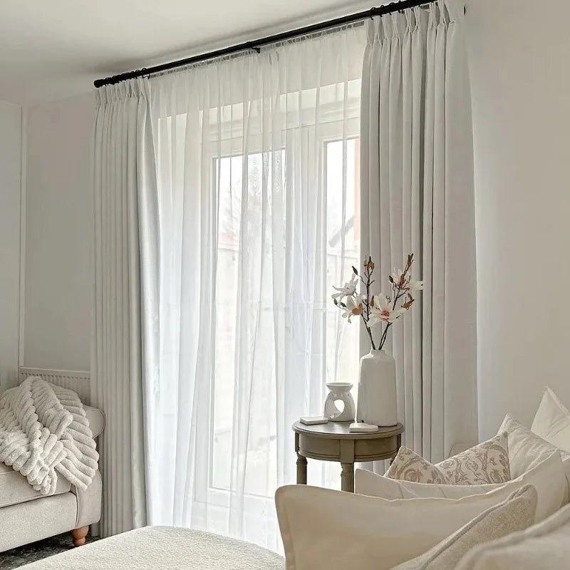 Liz Linen Pleated Curtains