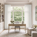 Liz Linen S-fold Curtain with Belt Hook - Leo Track