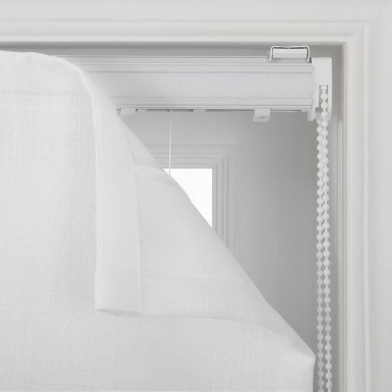 Liz Linen Flat Roman Blind Cord Lift