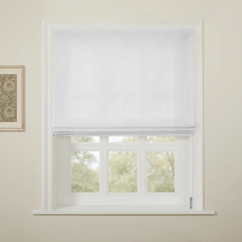 Liz Linen Flat Roman Blind Cord Lift