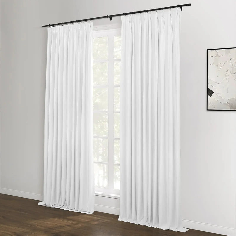 Lila Blockout Pleated Curtains