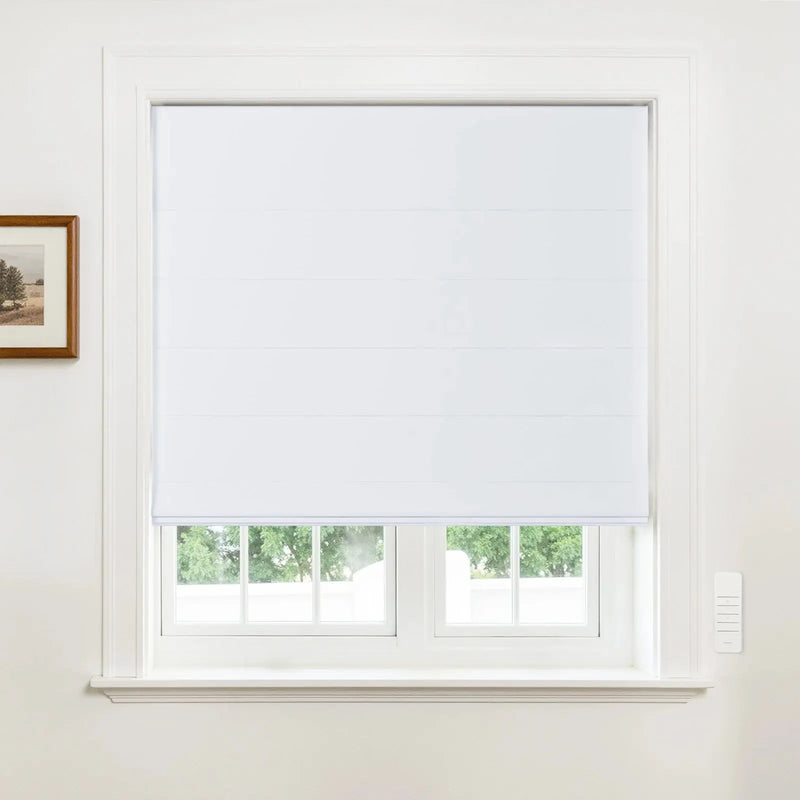 Alvin Motorised Blockout Boutique Roman Blind