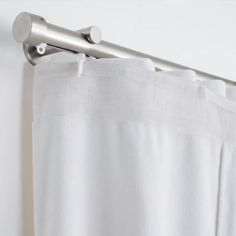 Birkin Velvet S-fold Curtains with Belt Hook - Cato Traverse Rod