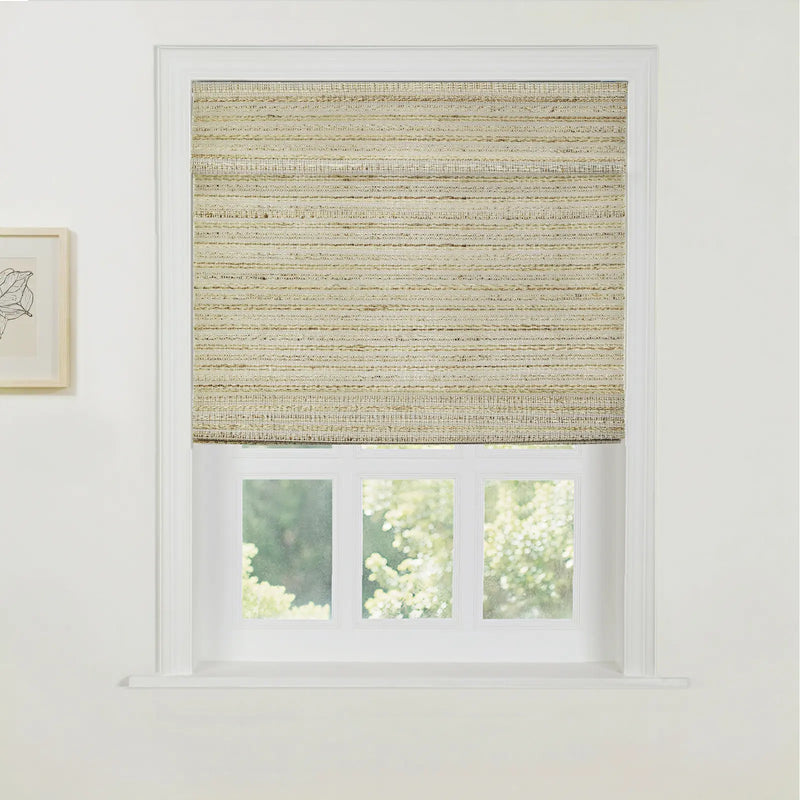 Rae Natural Ramie Jute Woven Wood Shades - Series W