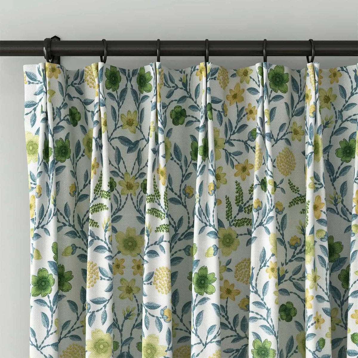 Holly Botanical Boho Pleated Curtains