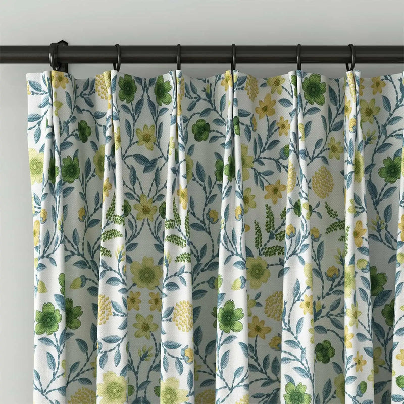 Holly Botanical Boho Pleated Curtains