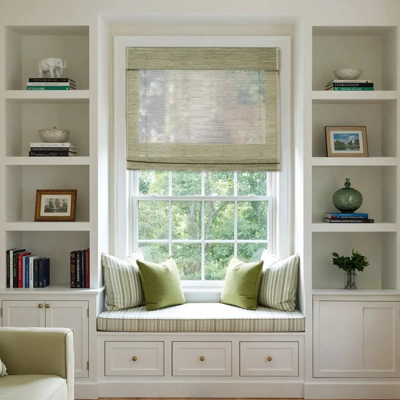 Rae Natural Ramie Bamboo Woven Blinds - Series P