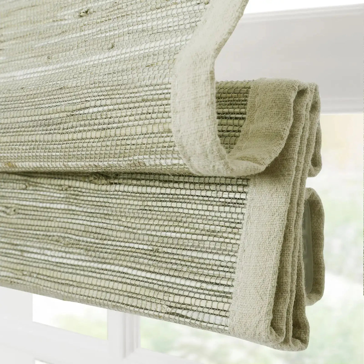 Rae Natural Ramie Bamboo Woven Blinds - Series P