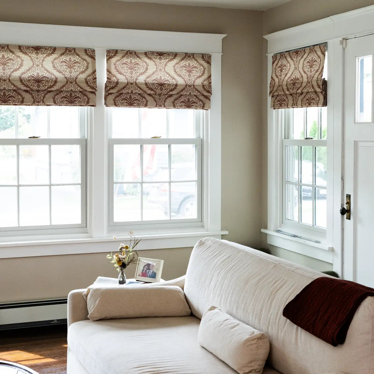Sabrina Ramkhelawan x TWOPAGES Canyon Grove Cotton Roman Blind Cordless