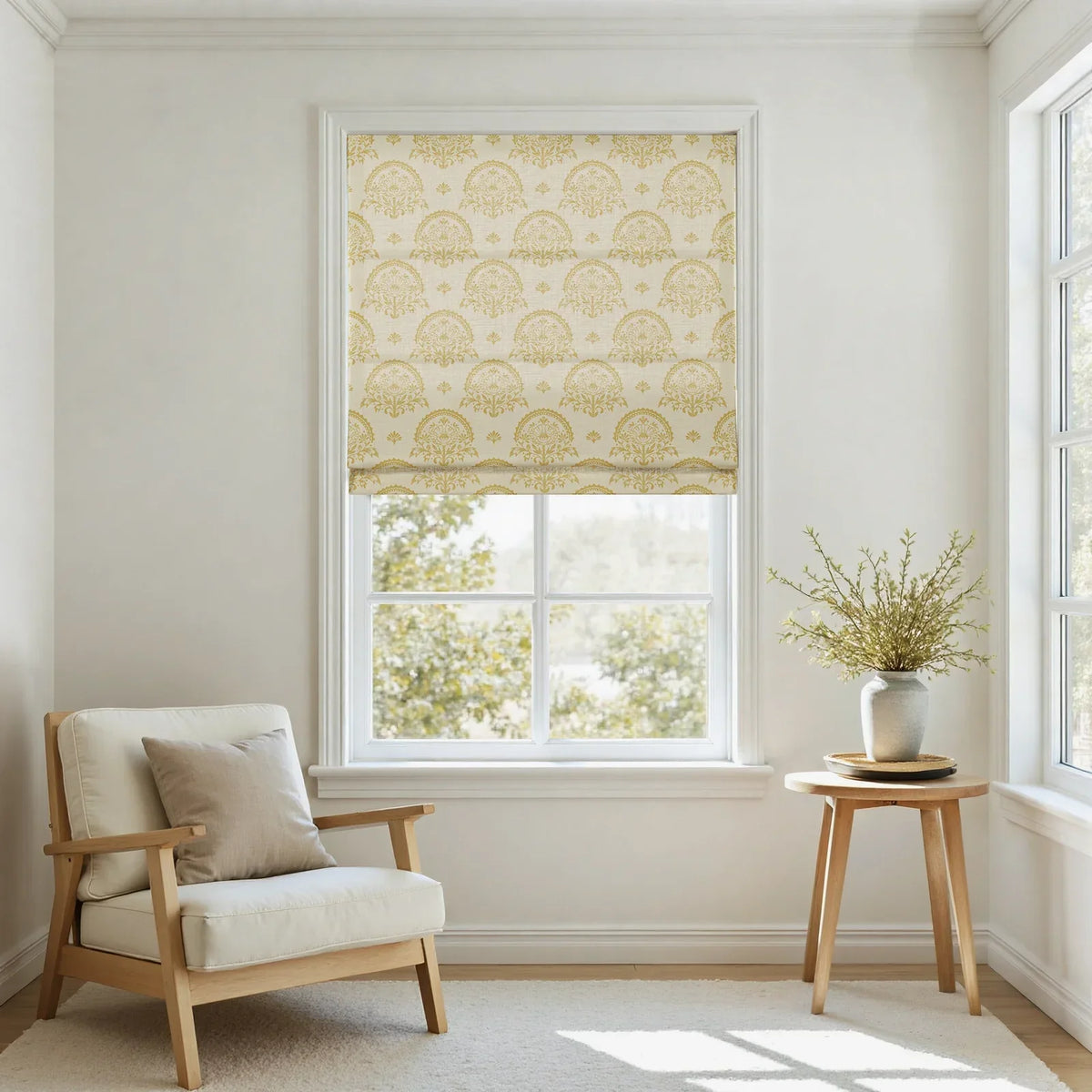 Sabrina Ramkhelawan x TWOPAGES Canyon Grove Cotton Roman Blind Cordless