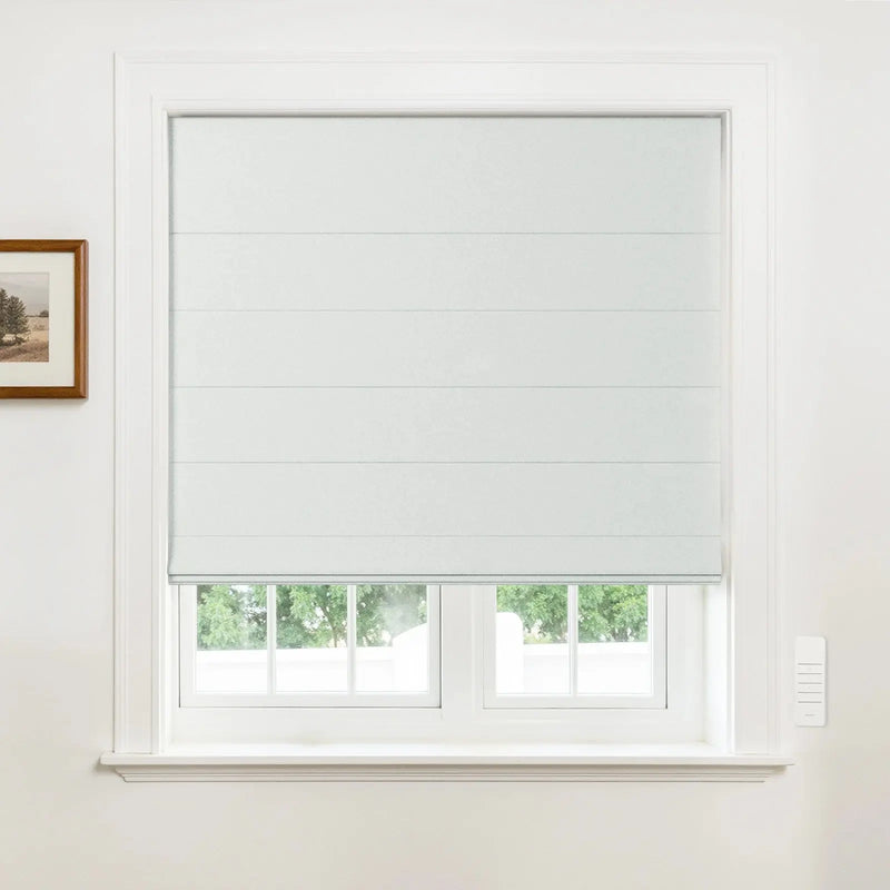Alvin Motorised Blockout Boutique Roman Blind