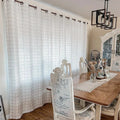 Stefana Silber x TWOPAGES Graphic Printed Linen Eyelet Curtains