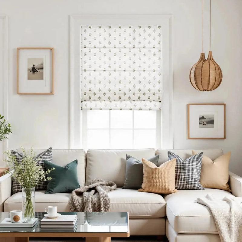 Smart Motorised Plain Roman Blind Cordless