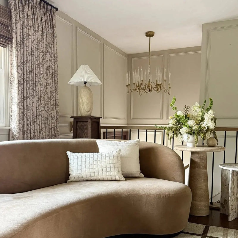 Sara Le x TWOPAGES Vintage Printed Linen Pleated Curtains