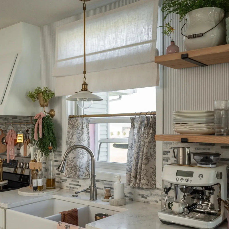 Sara Le x TWOPAGES Vintage Printed Linen Café Curtains