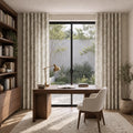 Sara Le x TWOPAGES Printed Linen S-fold Curtains with Belt Hook - Lora Track