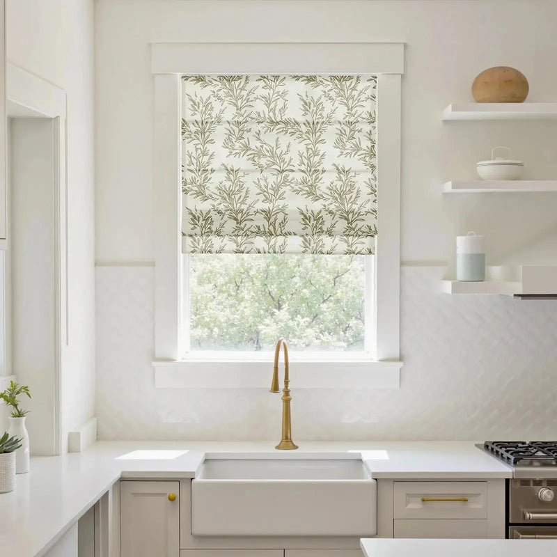 Smart Motorised Plain Roman Blind Cordless