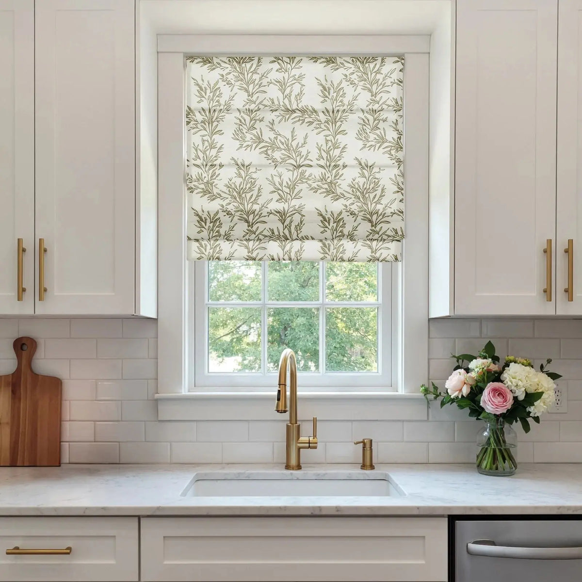 Sara Le x TWOPAGES Printed Linen Roman Blind Cordless