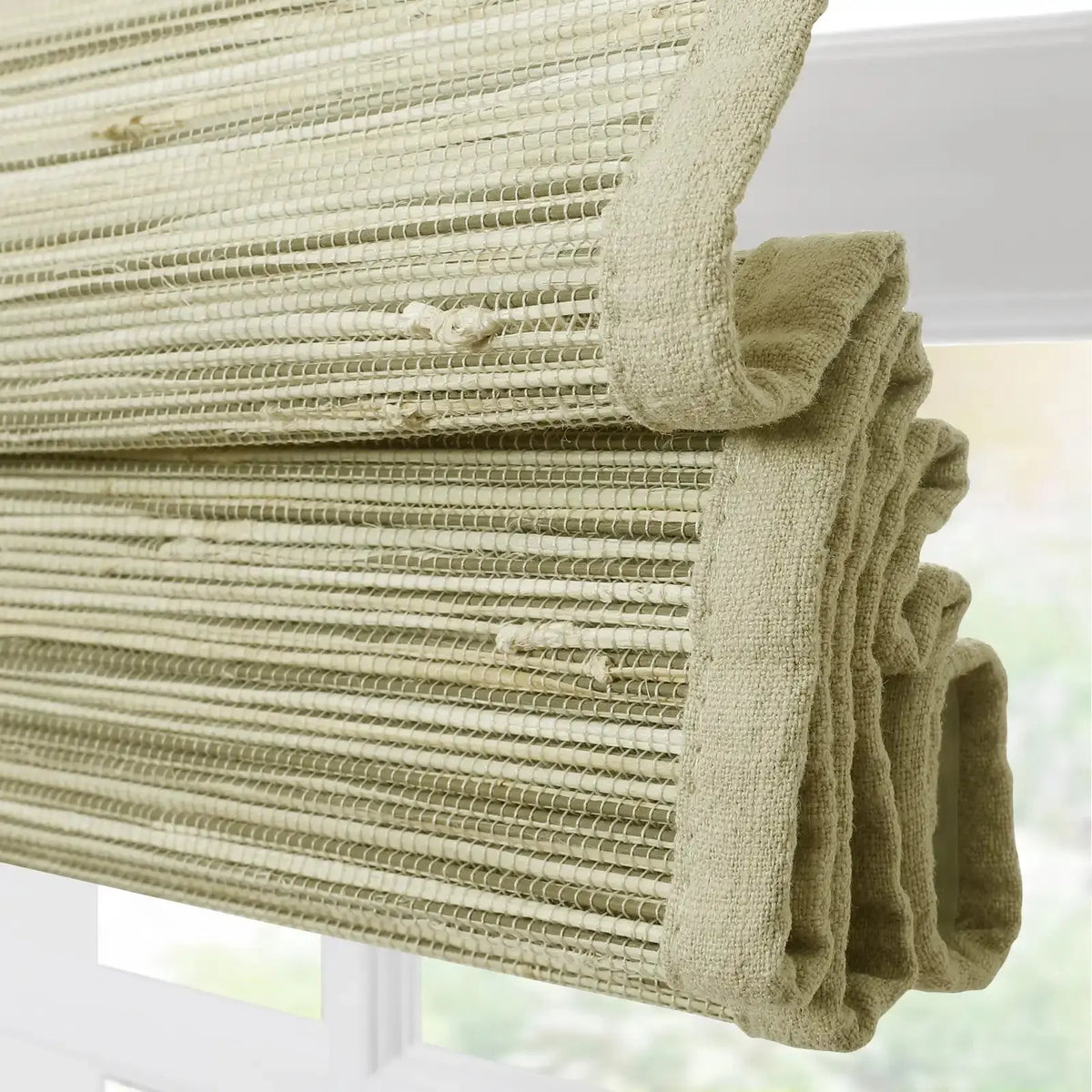 Rae Natural Ramie Bamboo Woven Blinds - Series P