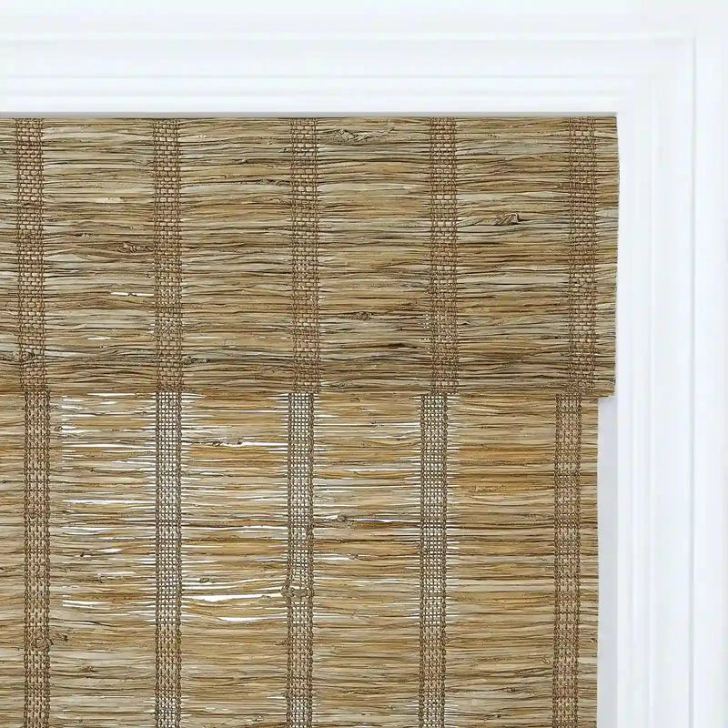 Rae Natural Ramie Jute Woven Wood Blinds - Series M