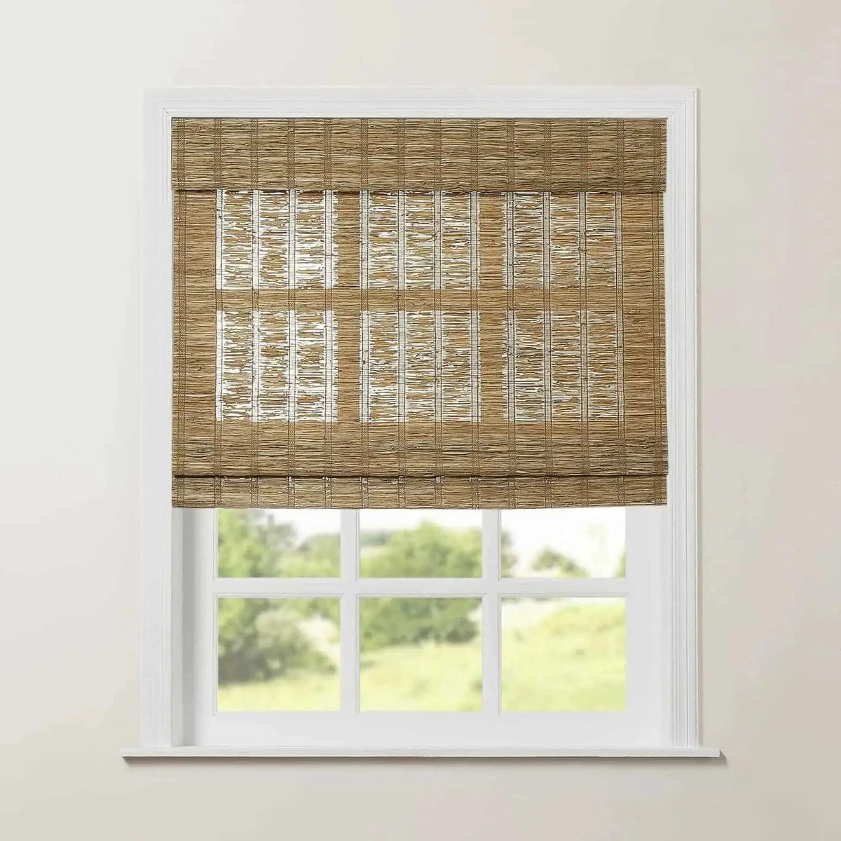 Rae Natural Ramie Jute Woven Wood Blinds - Series M