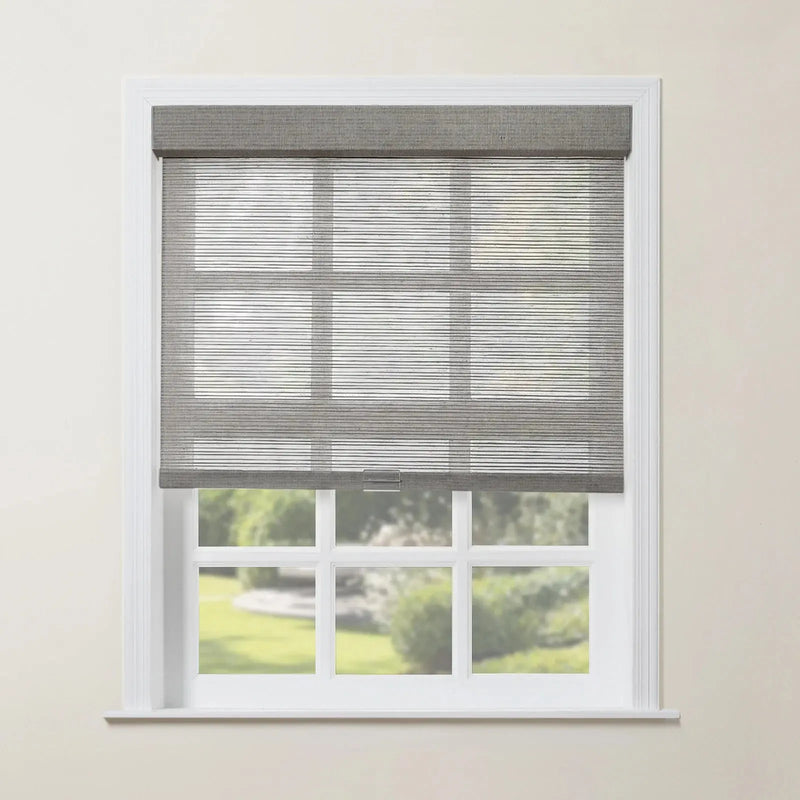Rae Natural Jute Woven Wood Roller Blinds Cordless
