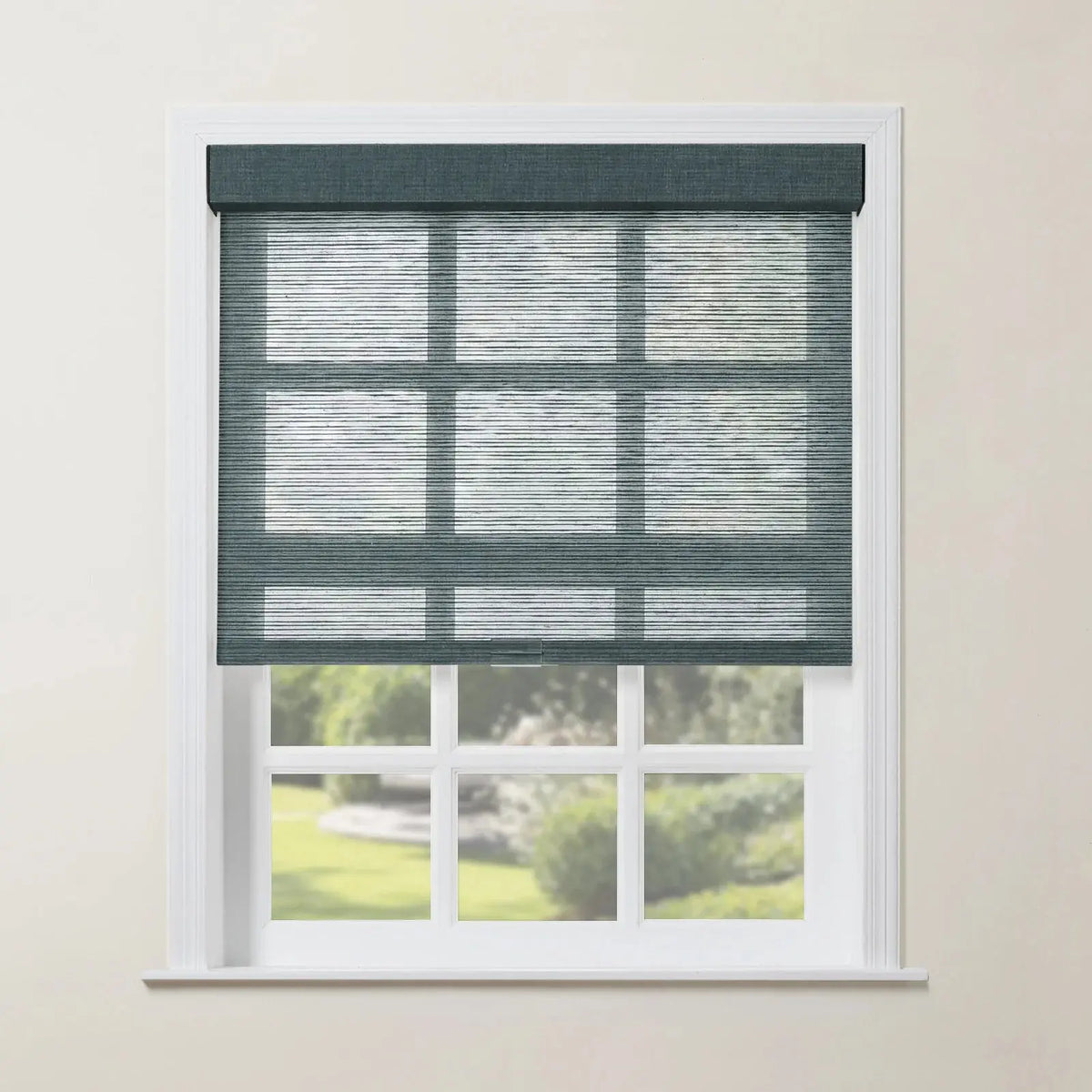 Rae Natural Jute Woven Wood Roller Blinds Cordless