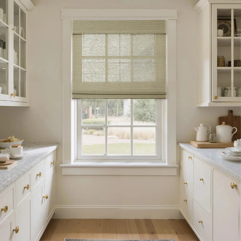 Rae Natural Ramie Bamboo Woven Blinds - Series P