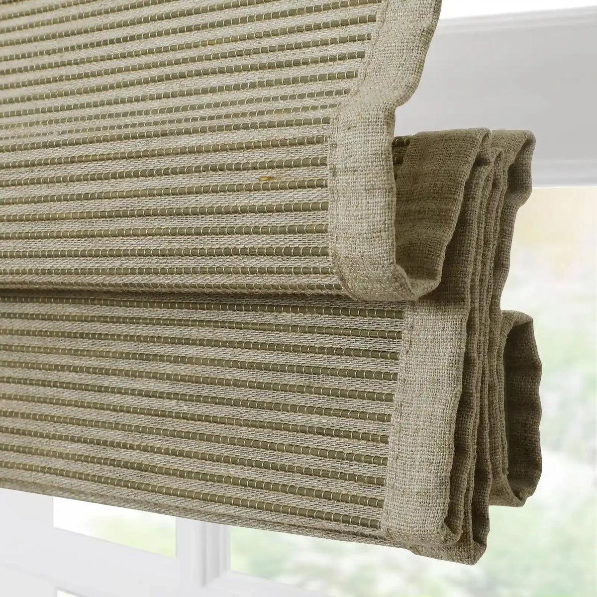 Rae Natural Ramie Bamboo Woven Blinds - Series P