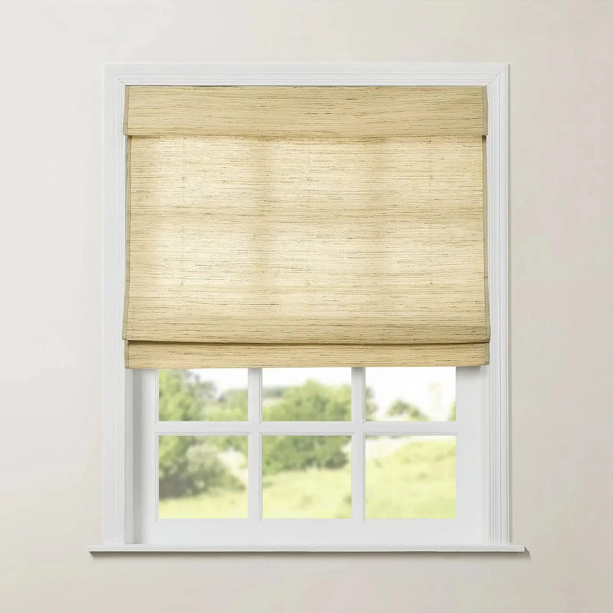Rae Natural Ramie Jute Woven Wood Blinds - Series M