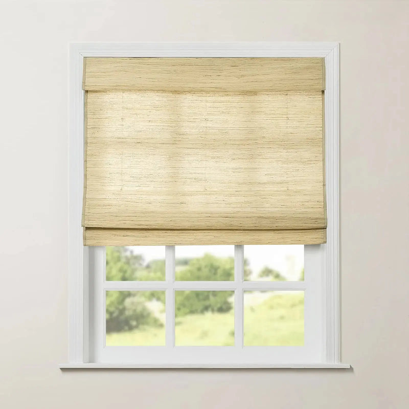 Rae Natural Ramie Jute Woven Wood Blinds - Series M