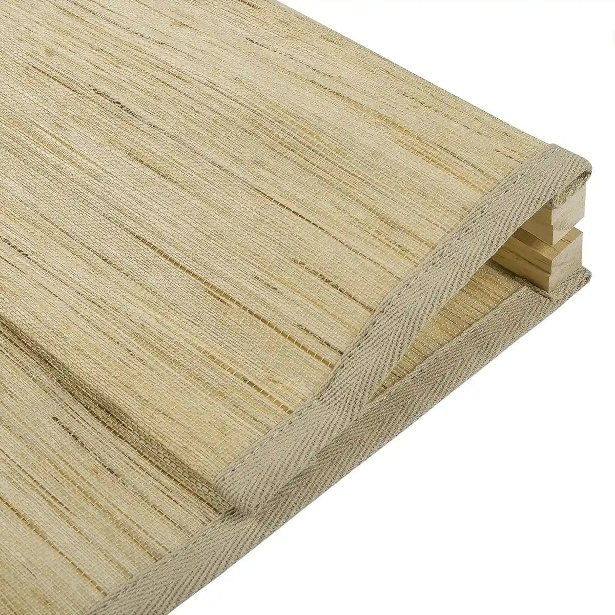 Rae Natural Ramie Jute Woven Wood Blinds - Series M