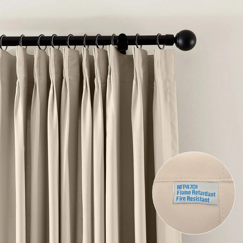REGAL Flame Retardant Pleated Curtains