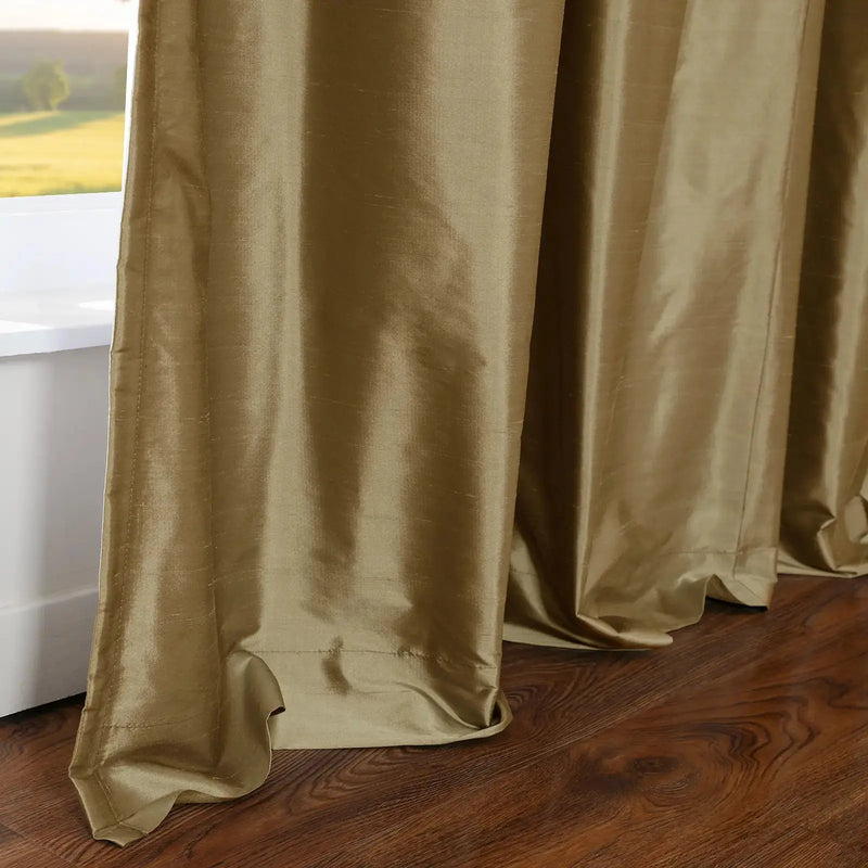 Selman Dupioni Silk Pleated Curtain