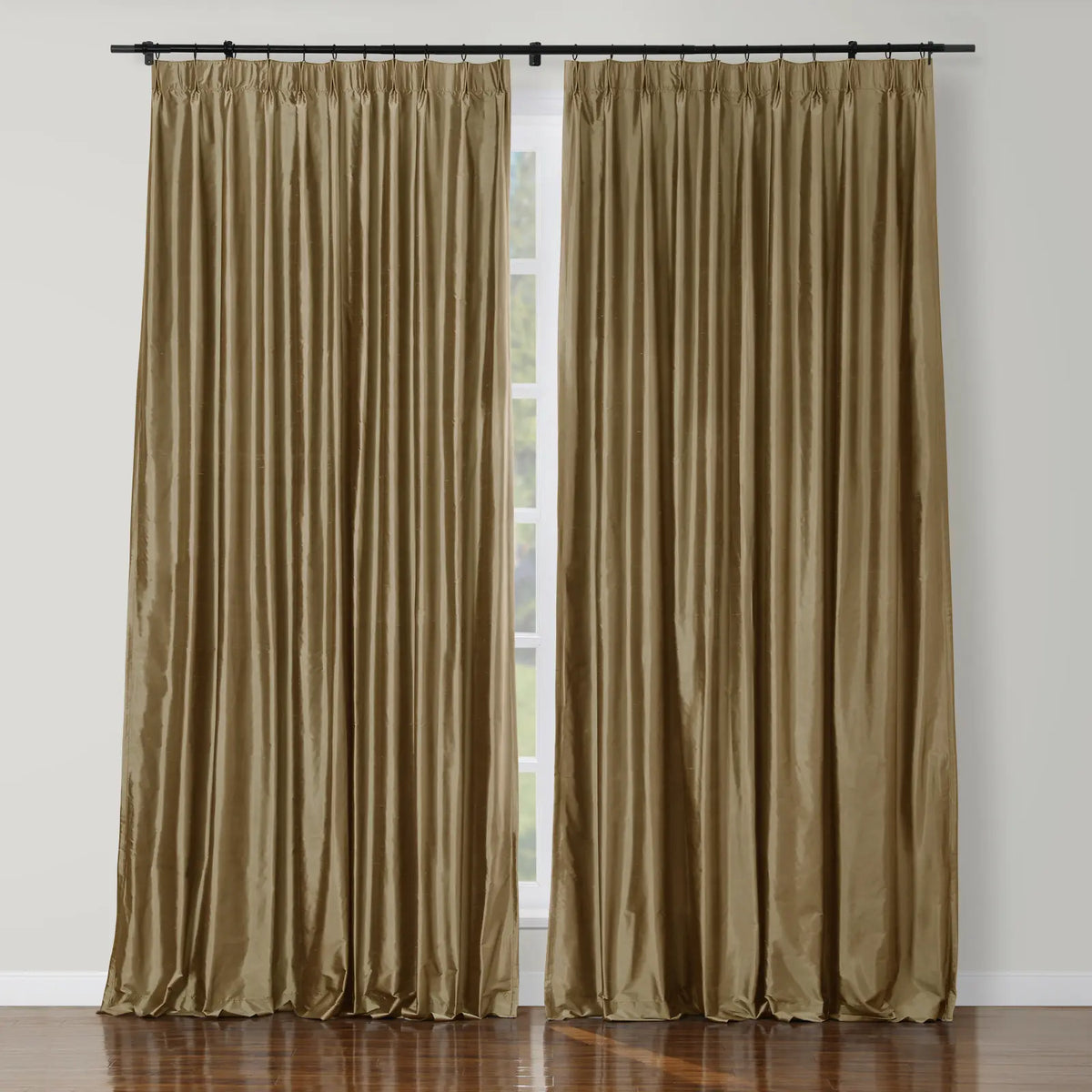 Selman Dupioni Silk Pleated Curtain