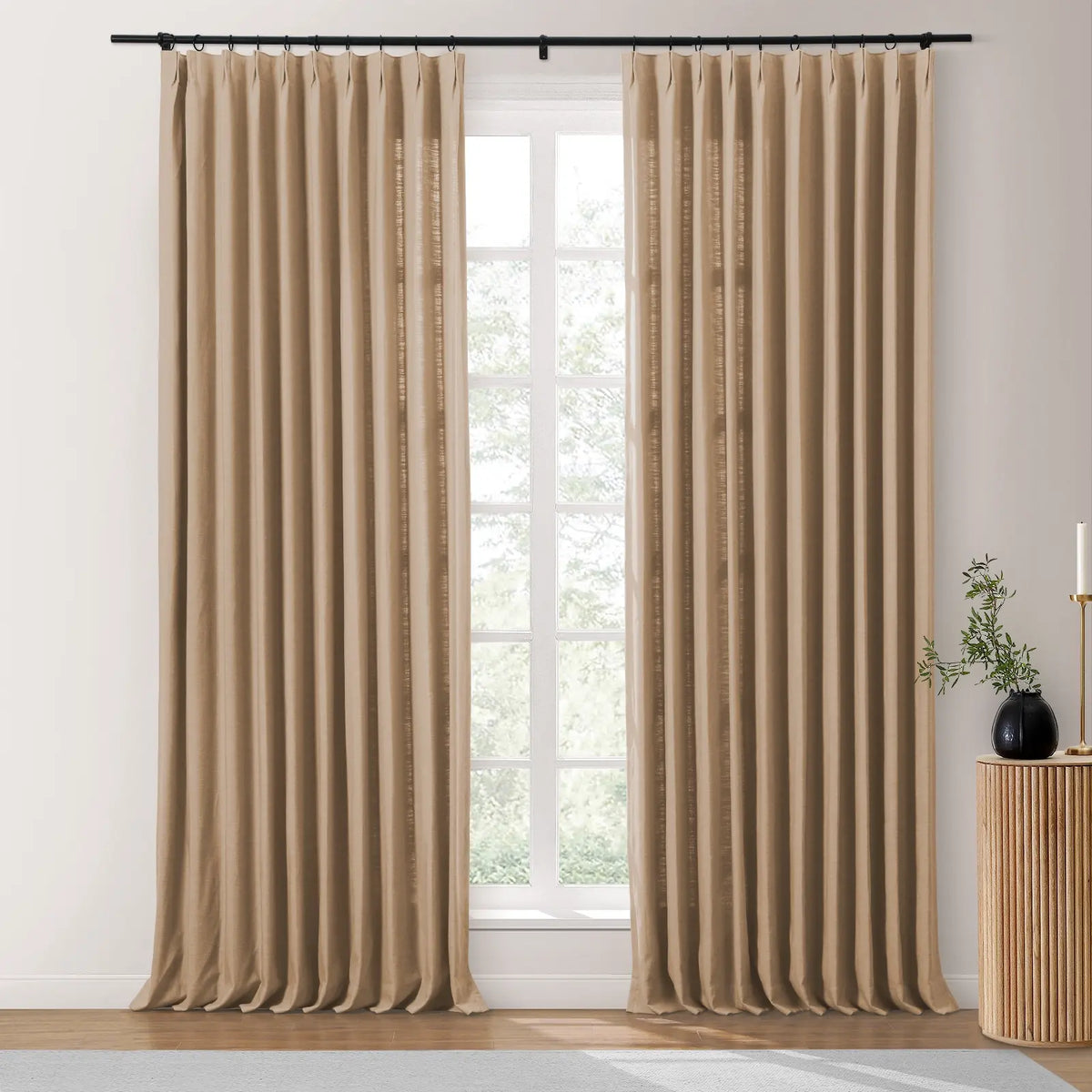 Isabella Heavyweight Cotton Pleated Curtains