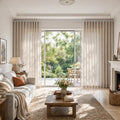 Liz Linen S-fold Curtains with Snap Tape - Lora Track
