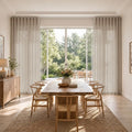 Liz Linen S-fold Curtains with Snap Tape - Lora Track